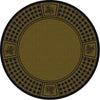 Pinecone Plaid Green 8' Round Area Rug