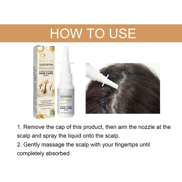 Hair Smoothing Essence Spray, Moisturize Hair Roots, Strengthen Scalp, Prevent Hair Loss, Repair And Smooth