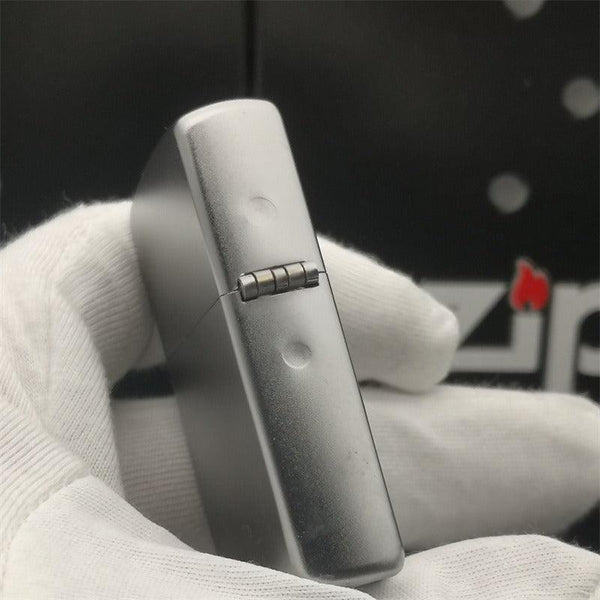 Zippo Treasure Lighter Chrome Matte Logo 205ZL