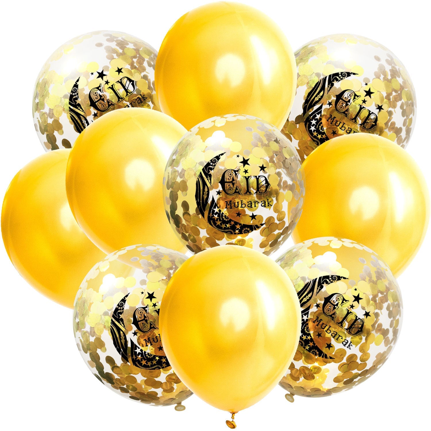 Moon Castle Party Celebrates Latex Balloon Transparent Paper Shard Glitter Balloon Set
