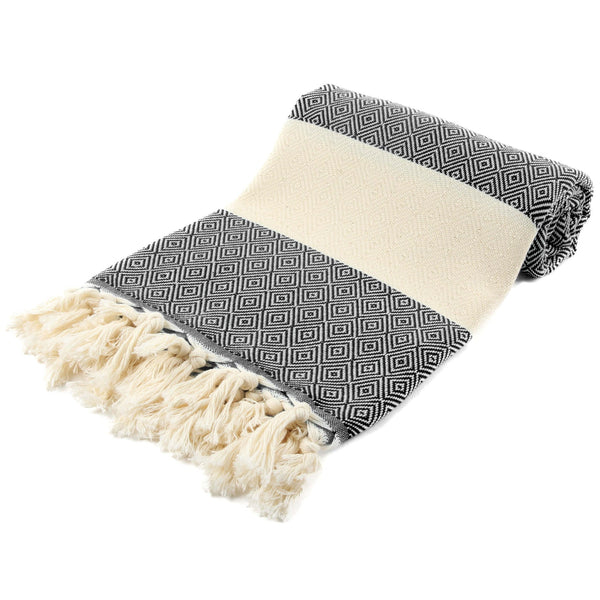 Venice Black Turkish Towel