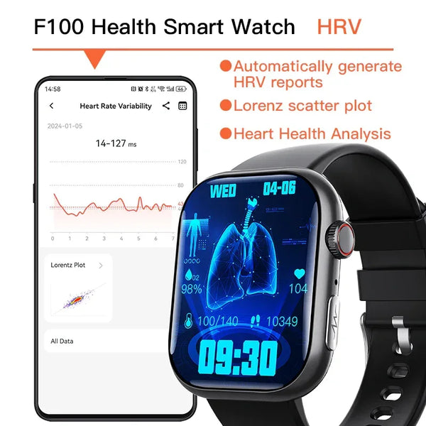 Best ECG Smart Watch of 2024 With Blood Pressure Monitor+Blood Glucose Monitoring - Gifts for You 'n Me
