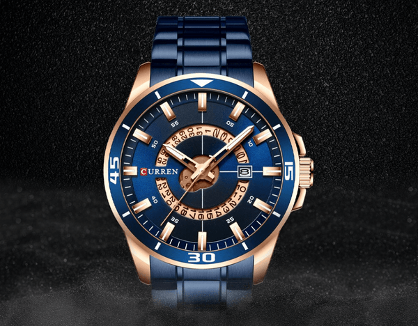 Men's  Modern Sports Waterproof Watch Luxury Unique Design  Fluorescent Hands Perfect Gift