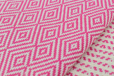 Dotty Diamond Pink Turkish Towel
