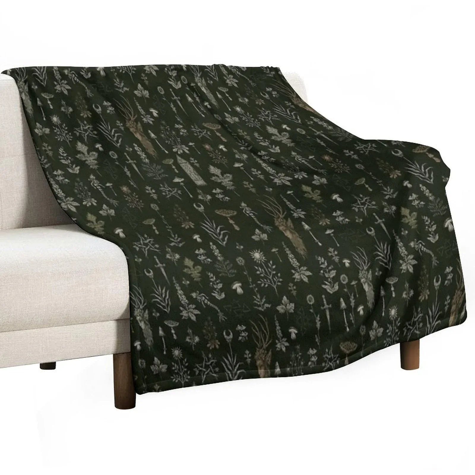 Forest And Field Guardian Throw Blanket