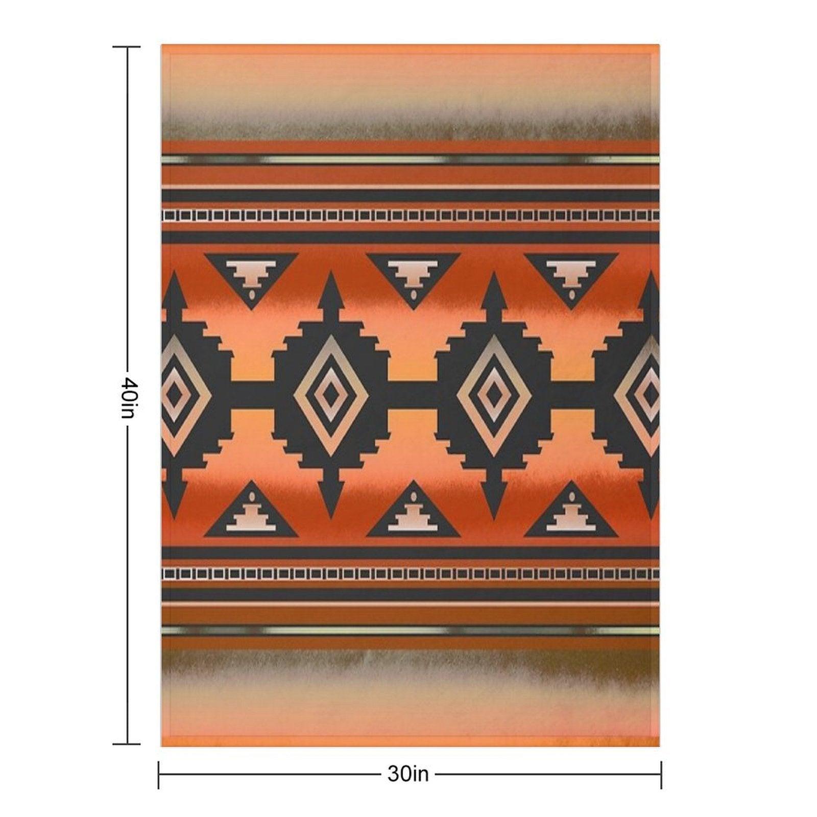 Canyon  Navajo Rust Throw Blanket