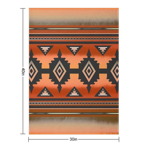 Canyon  Navajo Rust Throw Blanket