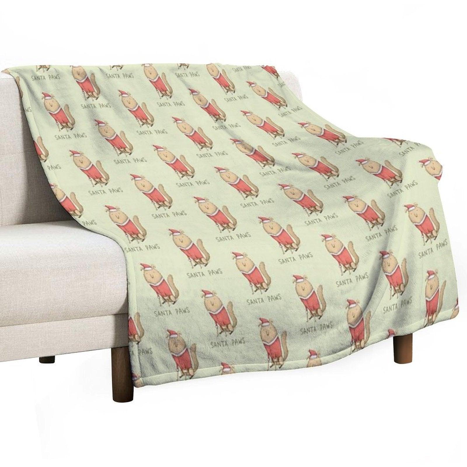 Santa Paws Throw Blanket