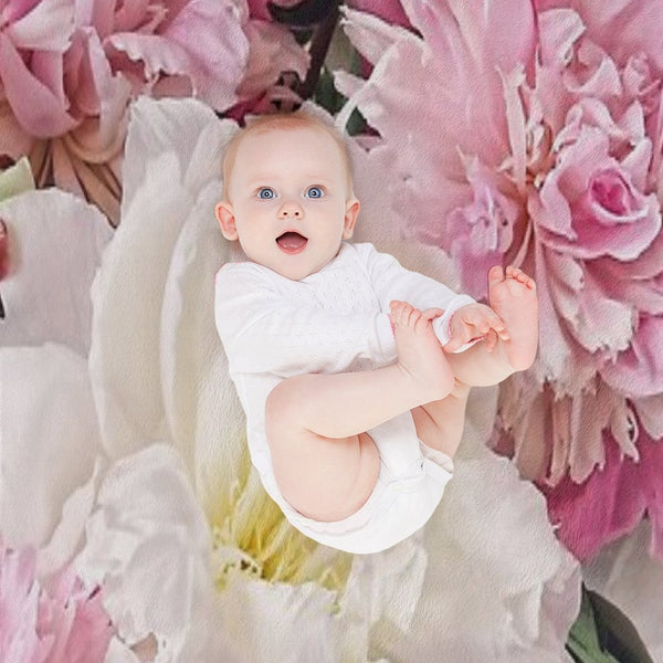 Peonies All-season Throw Blanket