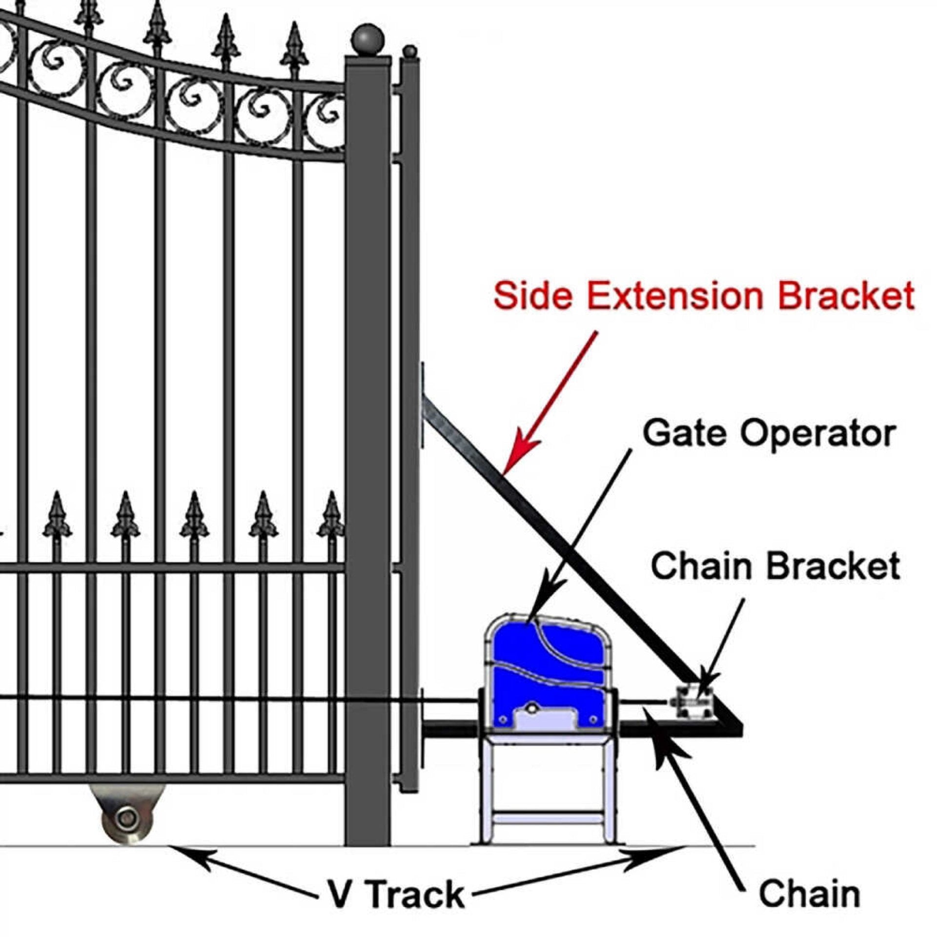 [12-18FT] Heavy-Duty St. Louis-Style Steel Sliding Driveway Gate (SAK64978)