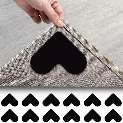 12-Pieces: Double Sided Non-Slip Rug Pads Rug Tape Stickers