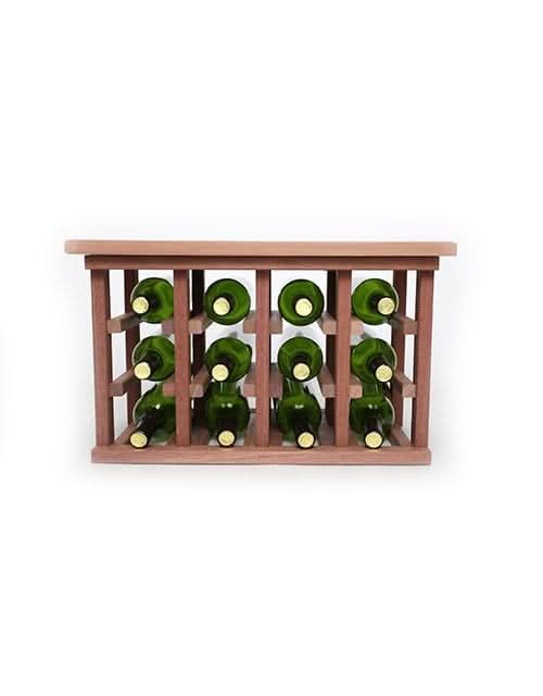 Space Saving Wood Wine Rack with Tabletop