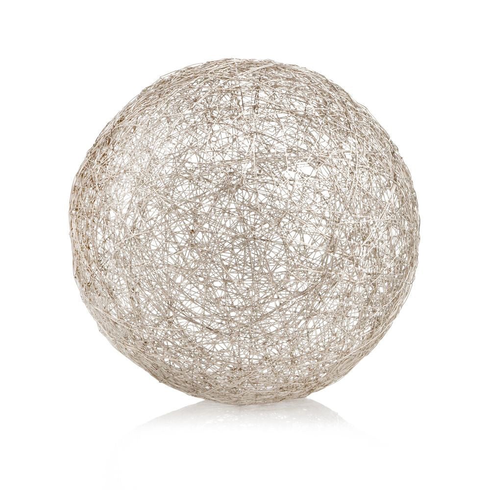 Silver Iron Extra Large Wire Sphere 12
