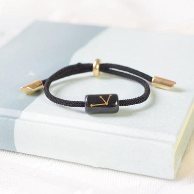 12 Zodiac Bracelet Charm Jewelry Adjustable Braided Rope Couple Bracelets Handmade Navy String Bracelet With Metal Knot Men Women Braided Bracelets Gifts