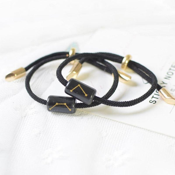 12 Zodiac Bracelet Charm Jewelry Adjustable Braided Rope Couple Bracelets Handmade Navy String Bracelet With Metal Knot Men Women Braided Bracelets Gifts