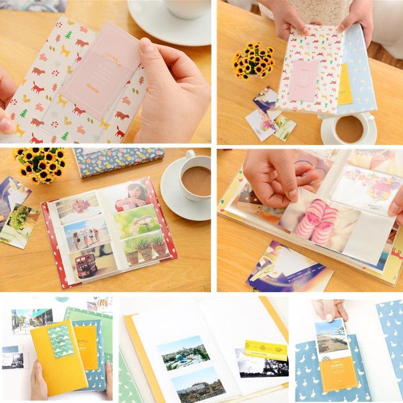 120 Pockets Mini Film Album Photo Storage Case Fashion Home Family 1 piece Friends Saving Memory Souvenir Scrapbook Albums Gifts For Loved Ones