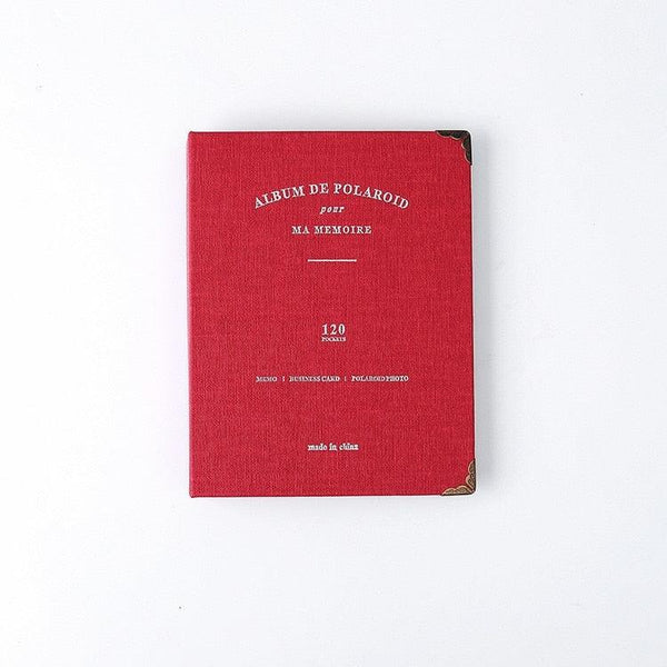 120 Pockets PU Leather Photo Album for 3 inch Instant Polaroid Mini DIY Photo Albums Birthday Gift Family Scrapbook Albums Family Anniversary Gift For Couple