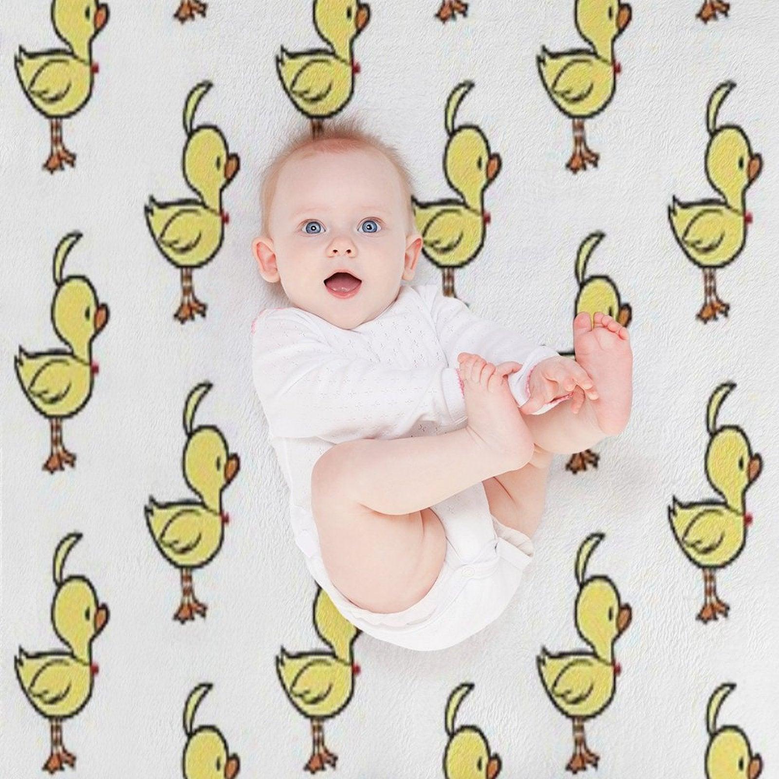 Ahiru Duck Chibi Throw Blanket