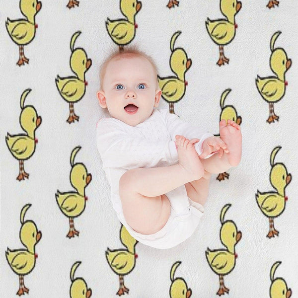Ahiru Duck Chibi Throw Blanket