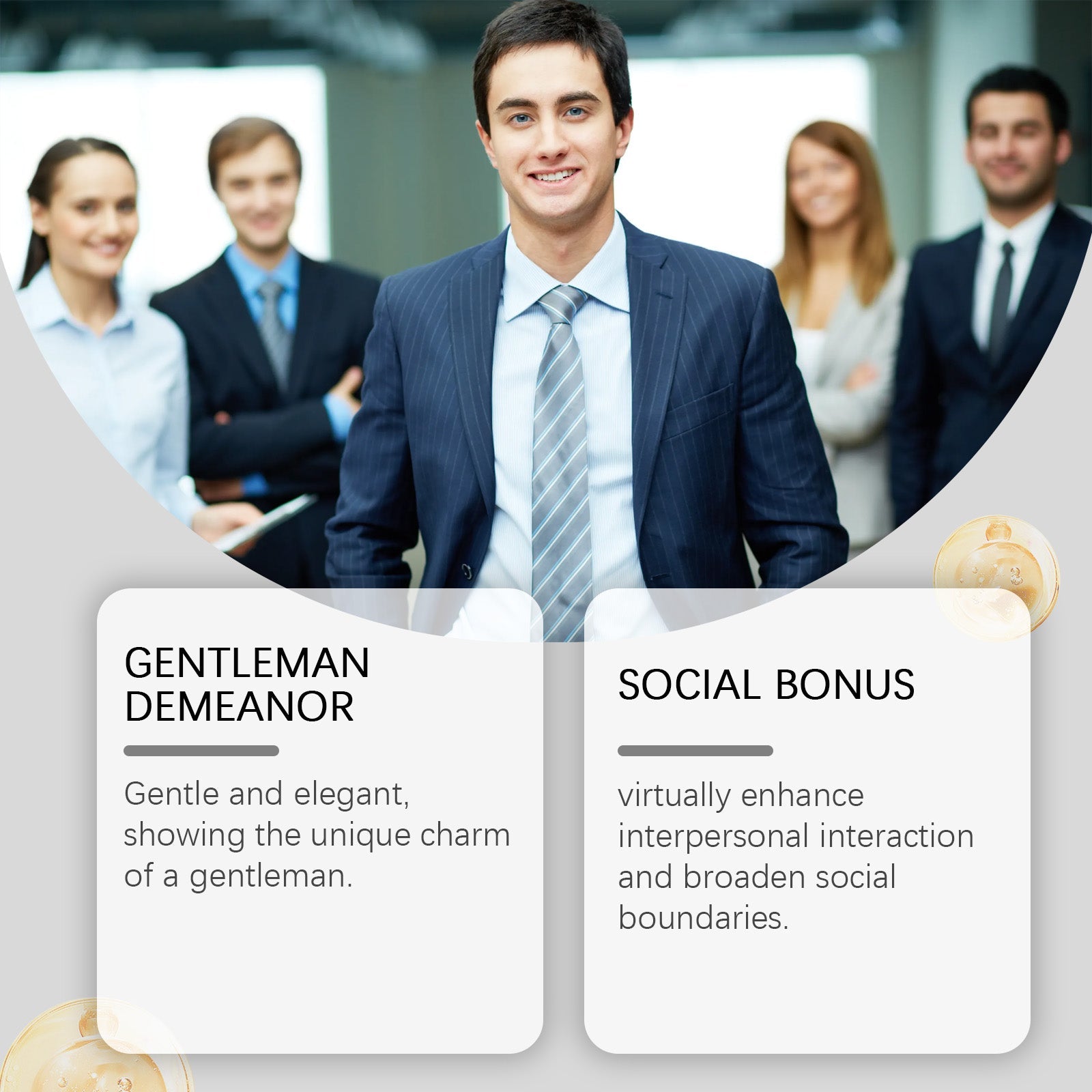 Men's Floral Pheromones Fragrance Lasting Fragrance Exudes Male Charm Niche Wooden Portable Ball Bearing Perfume