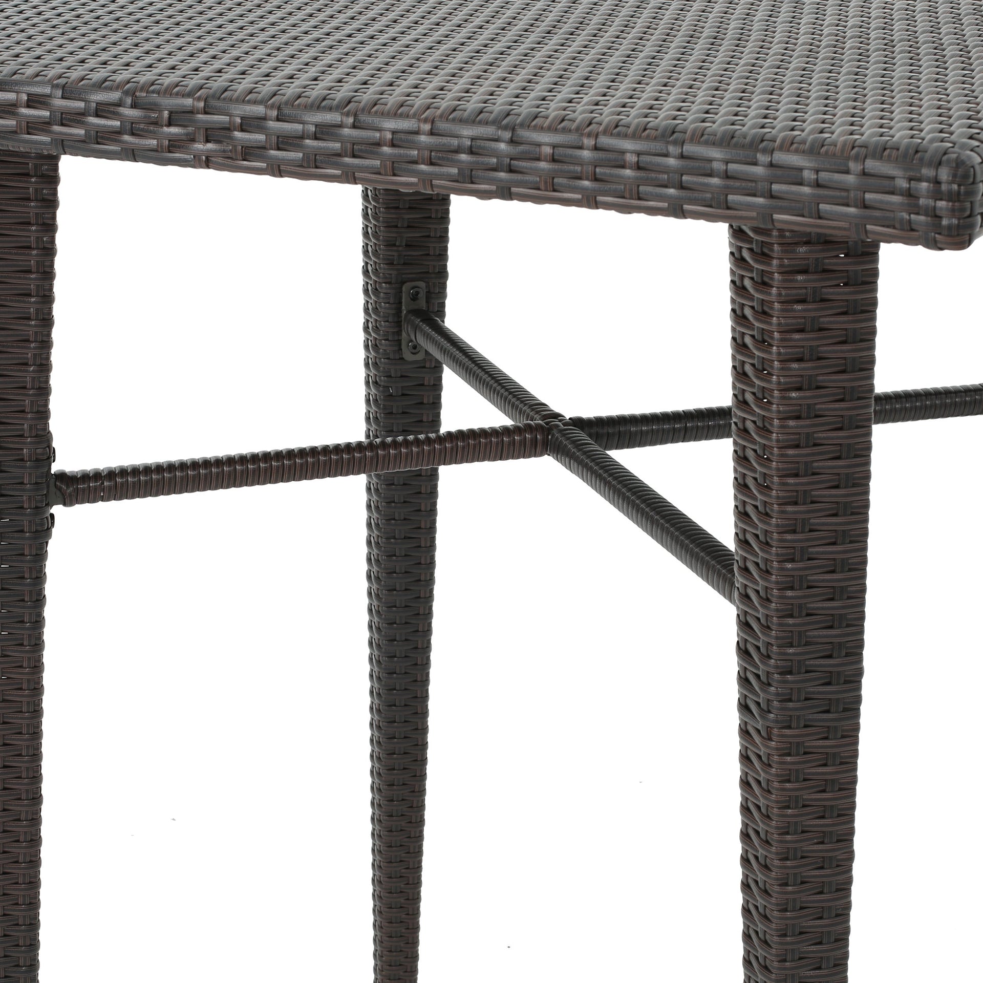 32' SQUARE WICKER BAR TABLE