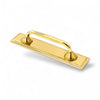 Richmond Cabinet Pulls with Backplate - Unlacquered Brass Polished