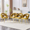Set of 4 Premium Dining Seating - Gold,Yellow