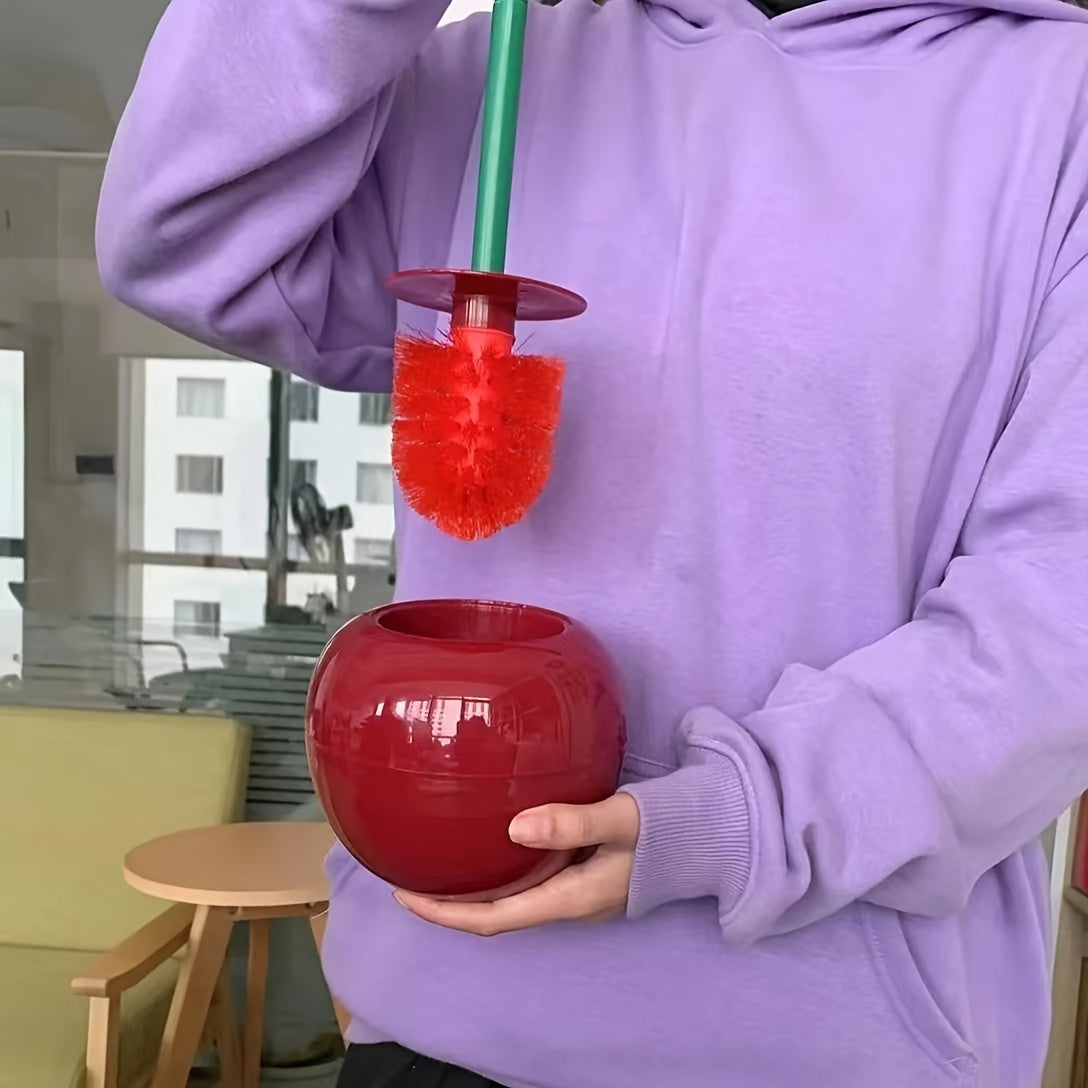 1 Set Novelty Cherry Toilet Brush, Creative Toilet Brush, Toilet Brushes And Holders DSers Fulfillment