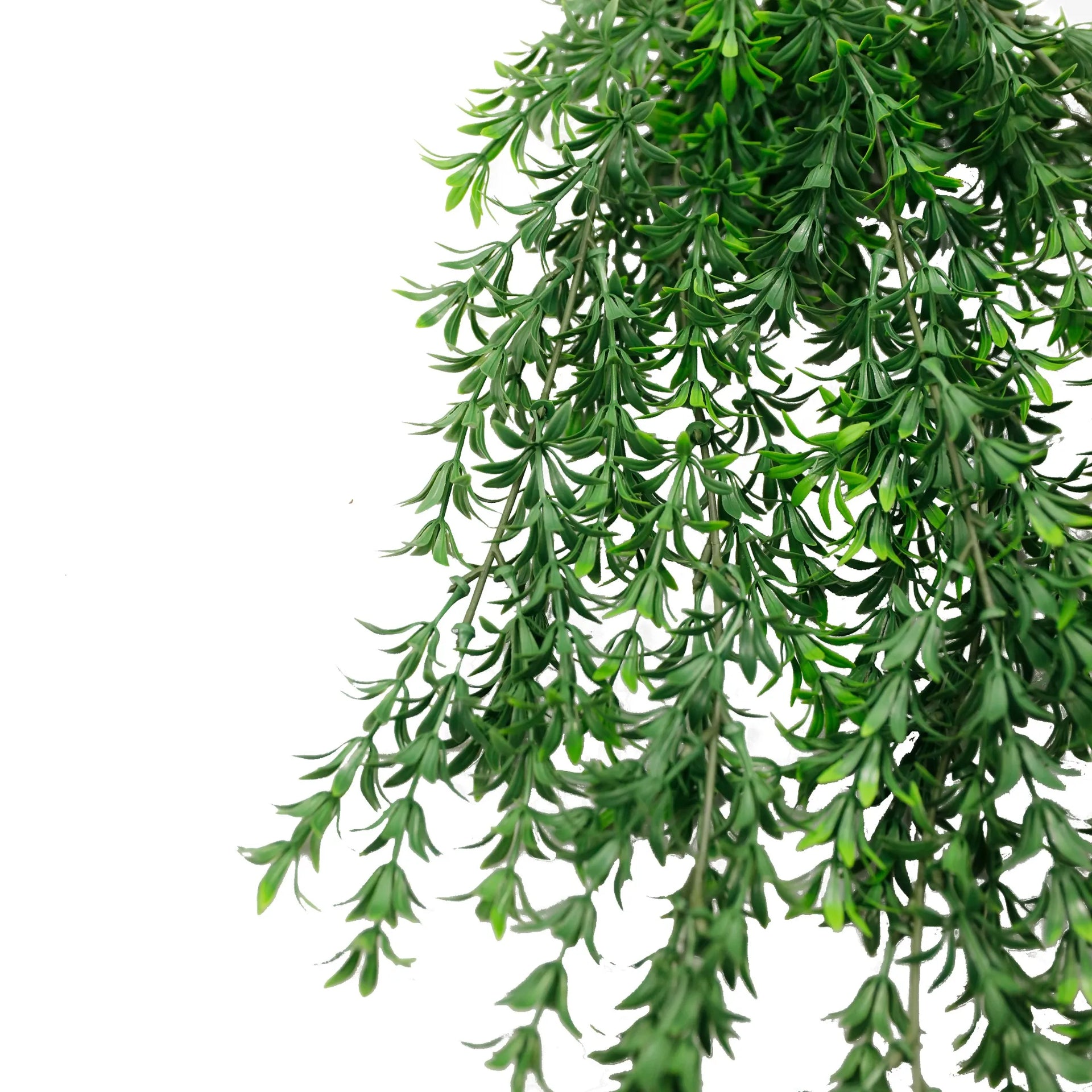 Willow Leaf Garland Artificial Hanging Bush 7.1×30in – NFPA701 Fire Rated – UV Resistant