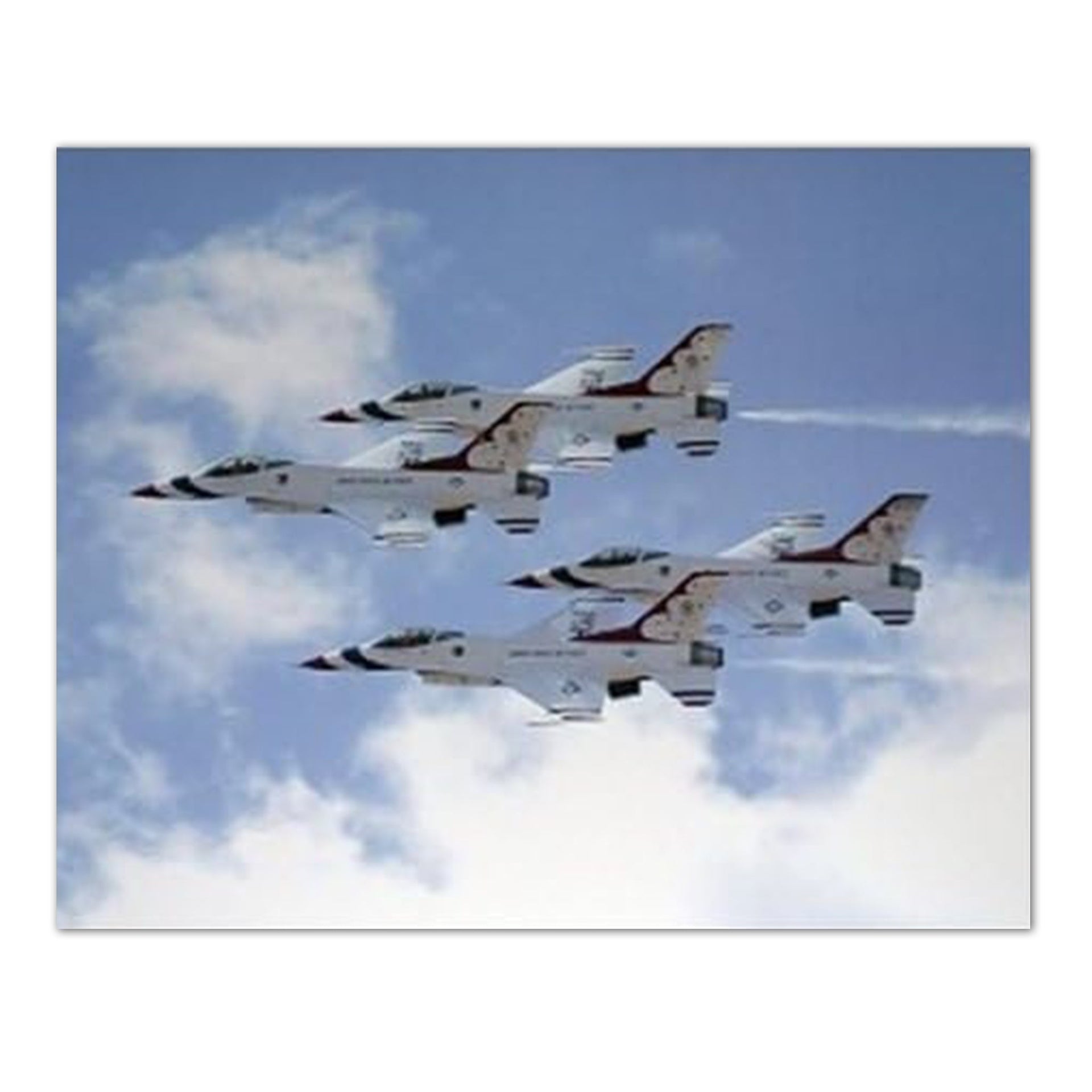 F-16 Thunderbirds Print - 16x20 Fighter Jet Wall Decor | High Quality Lithograph Art