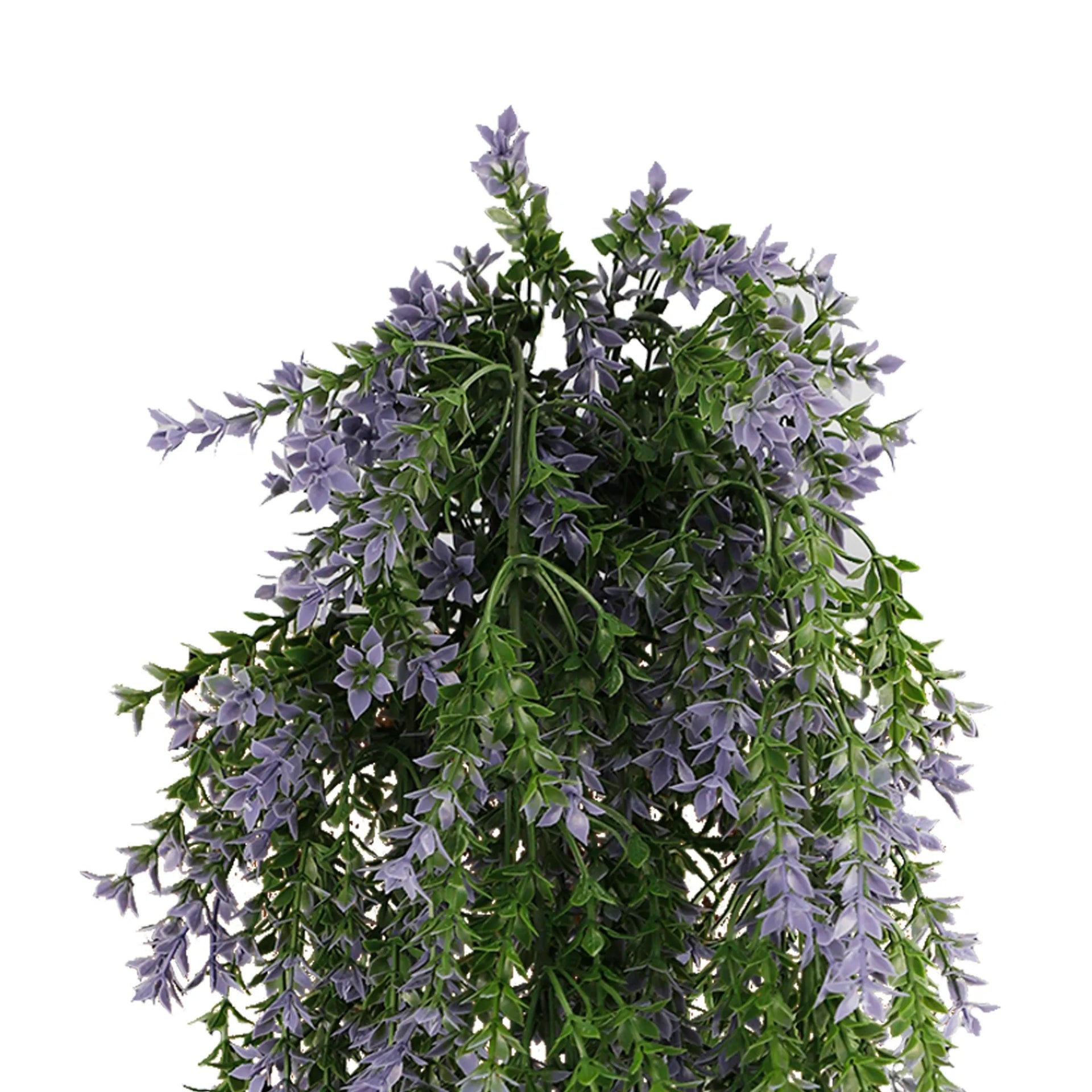 Purple and Green Willow Leaf Garland Artificial Hanging Bush 7.8×30in – NFPA701 Fire Rated – UV Resistant