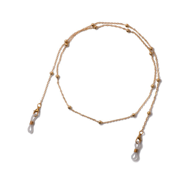 Bead metal glasses chain mask chain women's sunglasses chain accessories non-slip dual use
