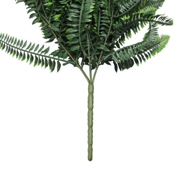 Dense Boston Fern Garland Artificial Hanging Bush 10.6×33in – NFPA701 Fire Rated – UV Resistant