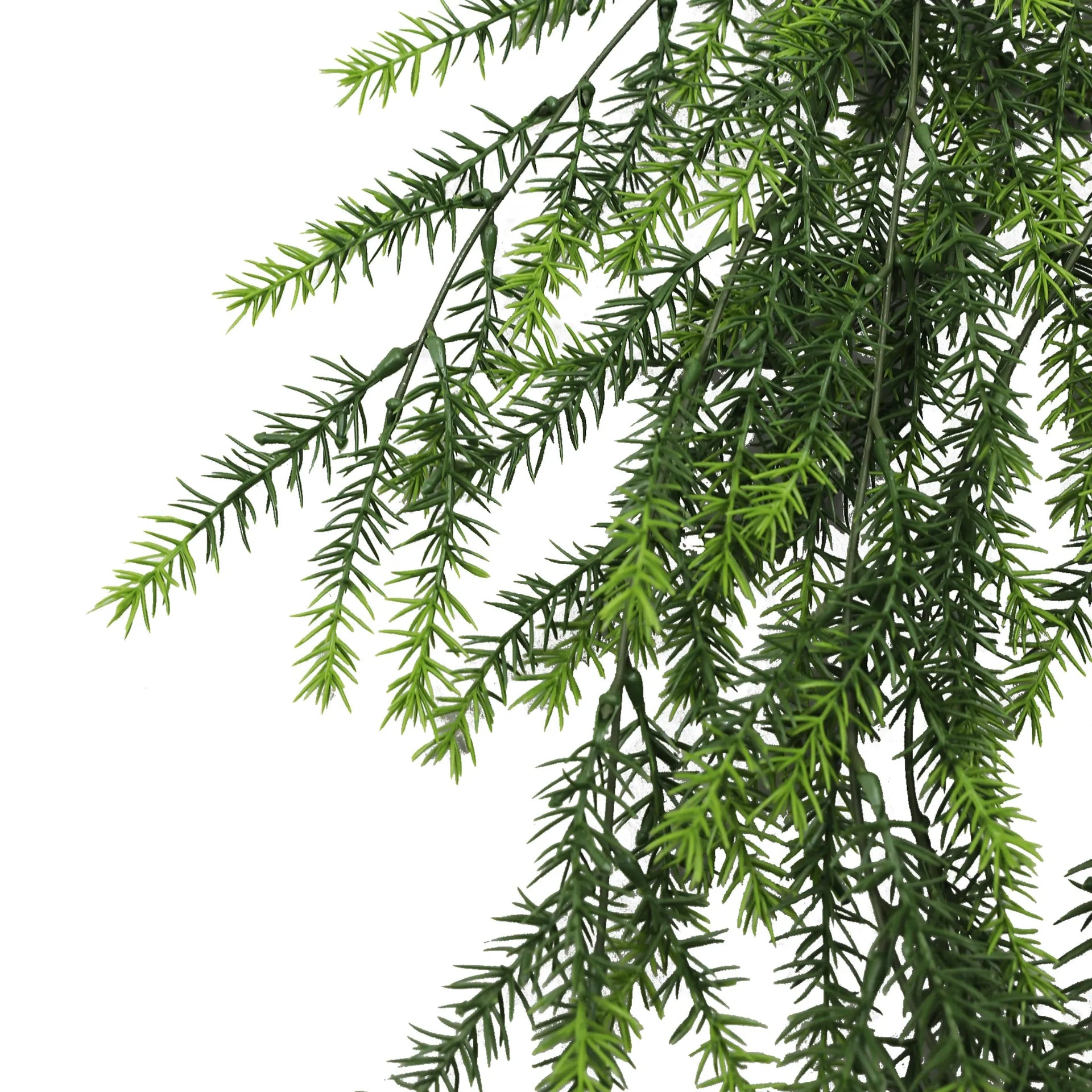 Cedar Vine Garland Artificial Hanging Bush 7.8×30in – NFPA701 Fire Rated – UV Resistant