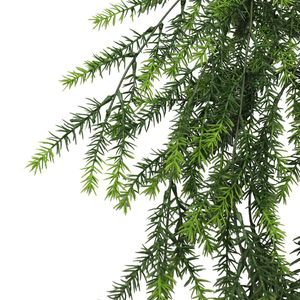 Cedar Vine Garland Artificial Hanging Bush 7.8×30in – NFPA701 Fire Rated – UV Resistant