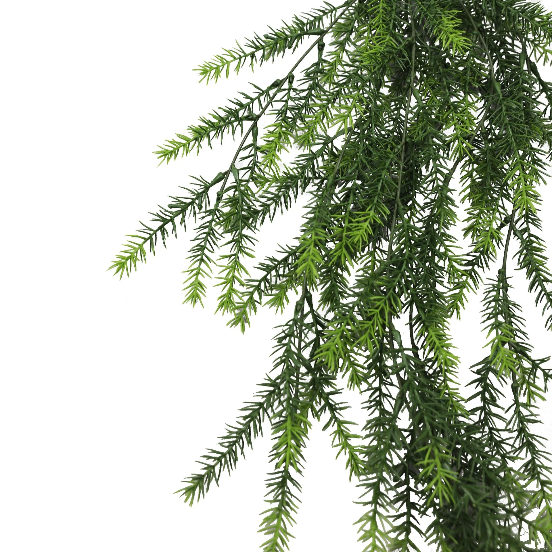 Cedar Vine Garland Artificial Hanging Bush 7.8×30in – NFPA701 Fire Rated – UV Resistant