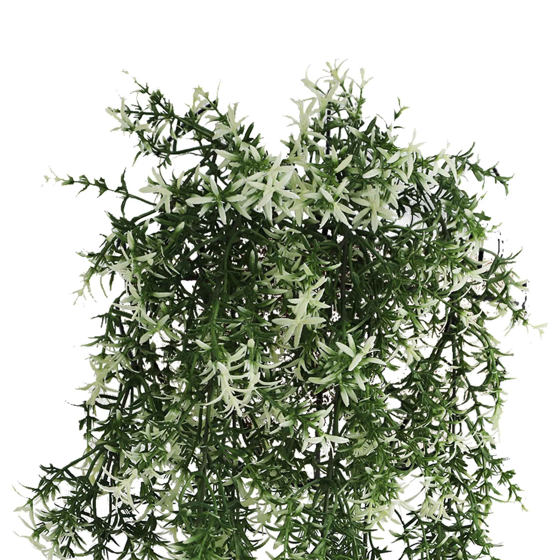 Star Jasmine Vine Artificial Hanging Plant 7.8×30in – NFPA701 Fire Rated – UV Resistant