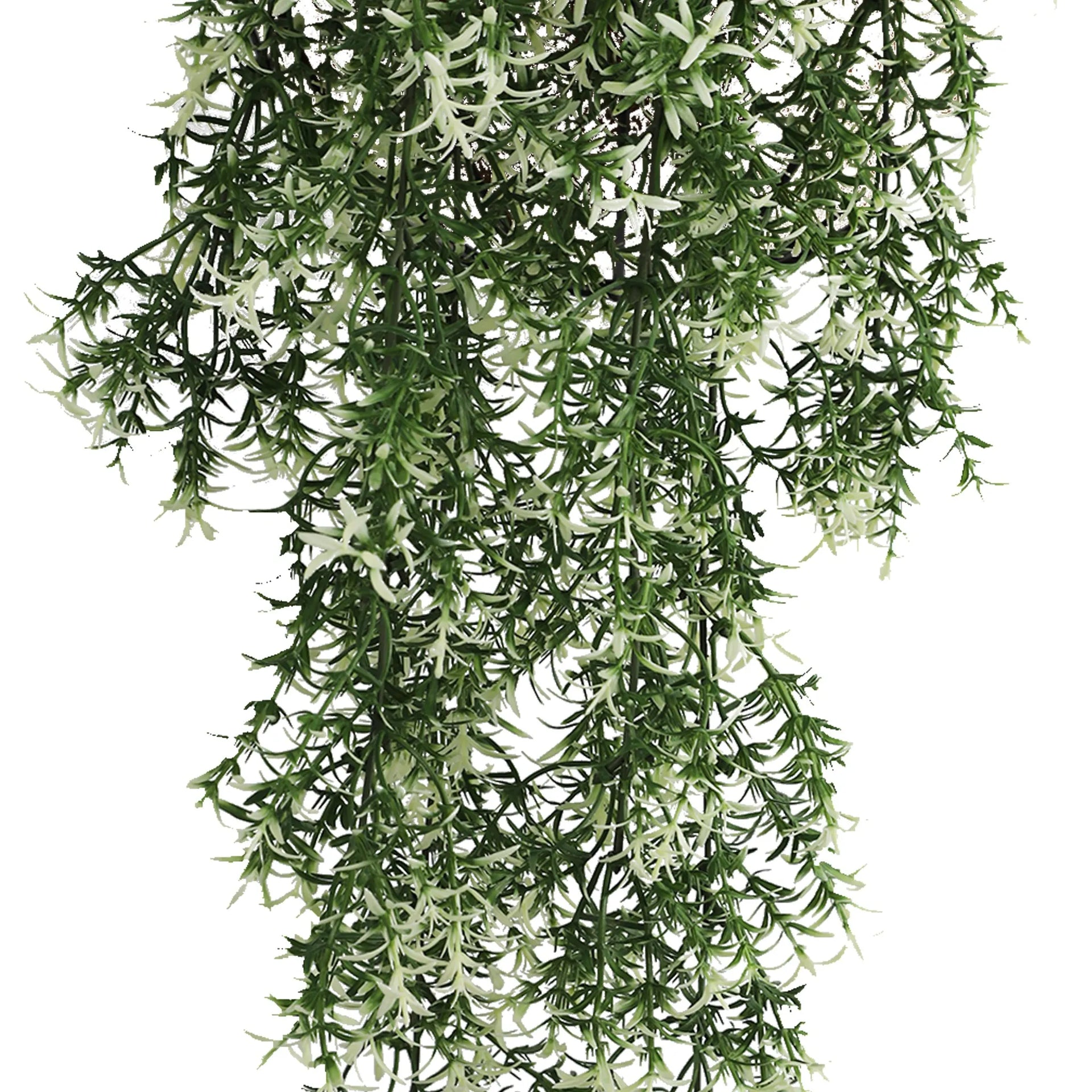 Star Jasmine Vine Artificial Hanging Plant 7.8×30in – NFPA701 Fire Rated – UV Resistant