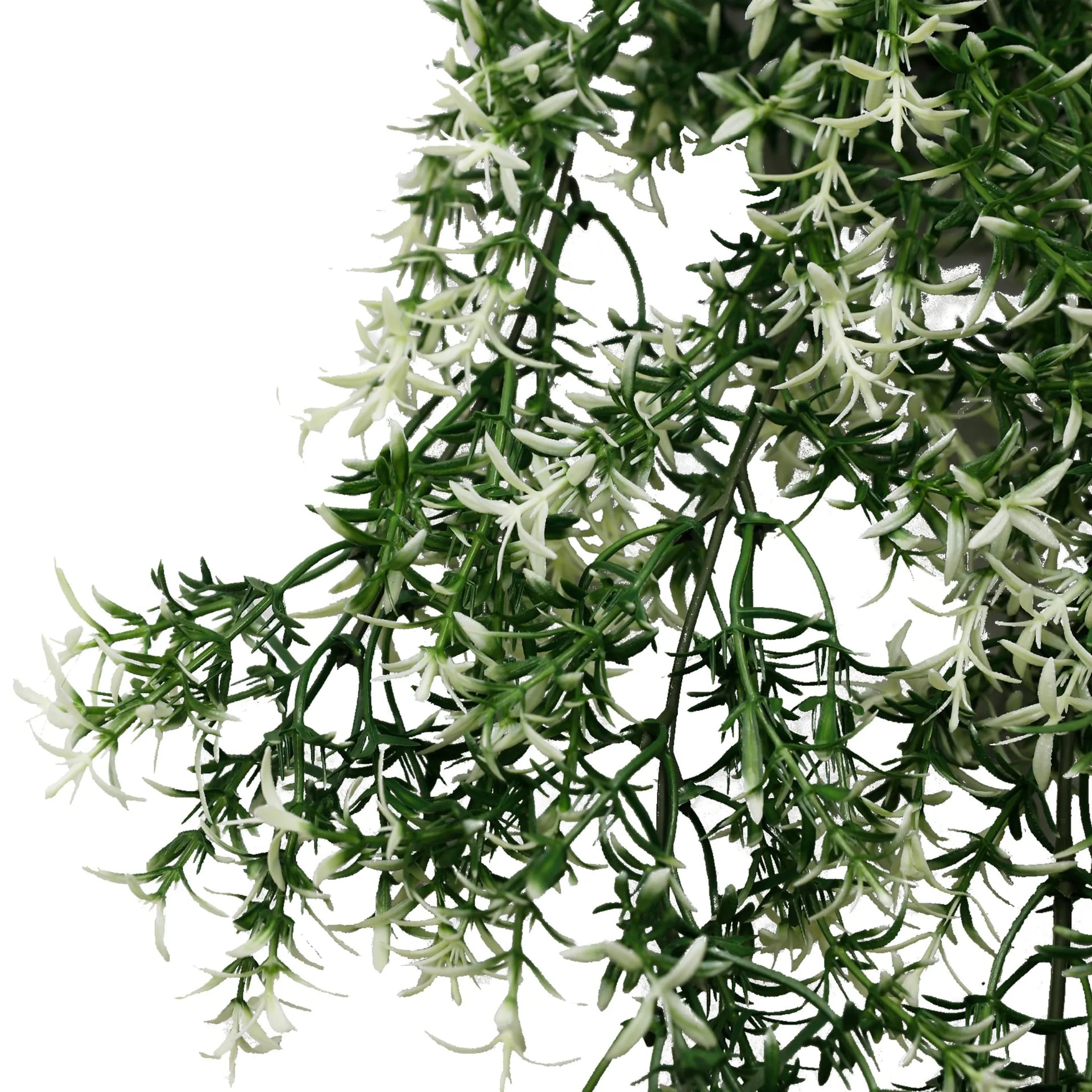 Star Jasmine Vine Artificial Hanging Plant 7.8×30in – NFPA701 Fire Rated – UV Resistant