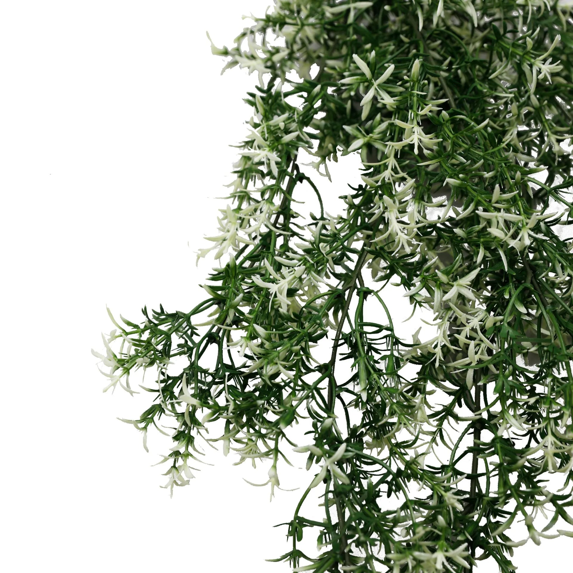 Star Jasmine Vine Artificial Hanging Plant 7.8×30in – NFPA701 Fire Rated – UV Resistant