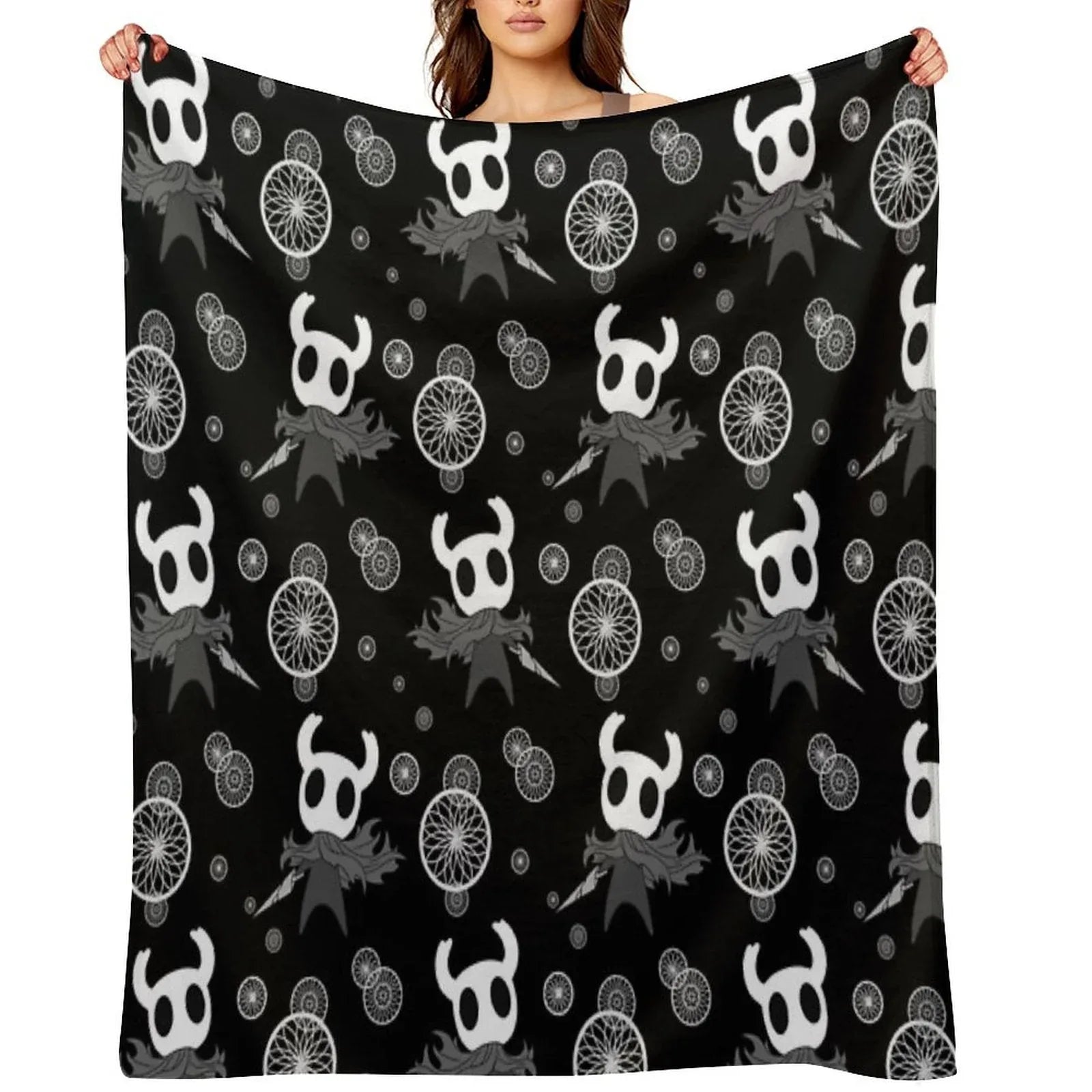 Hollow Knight Pattern Throw Blanket