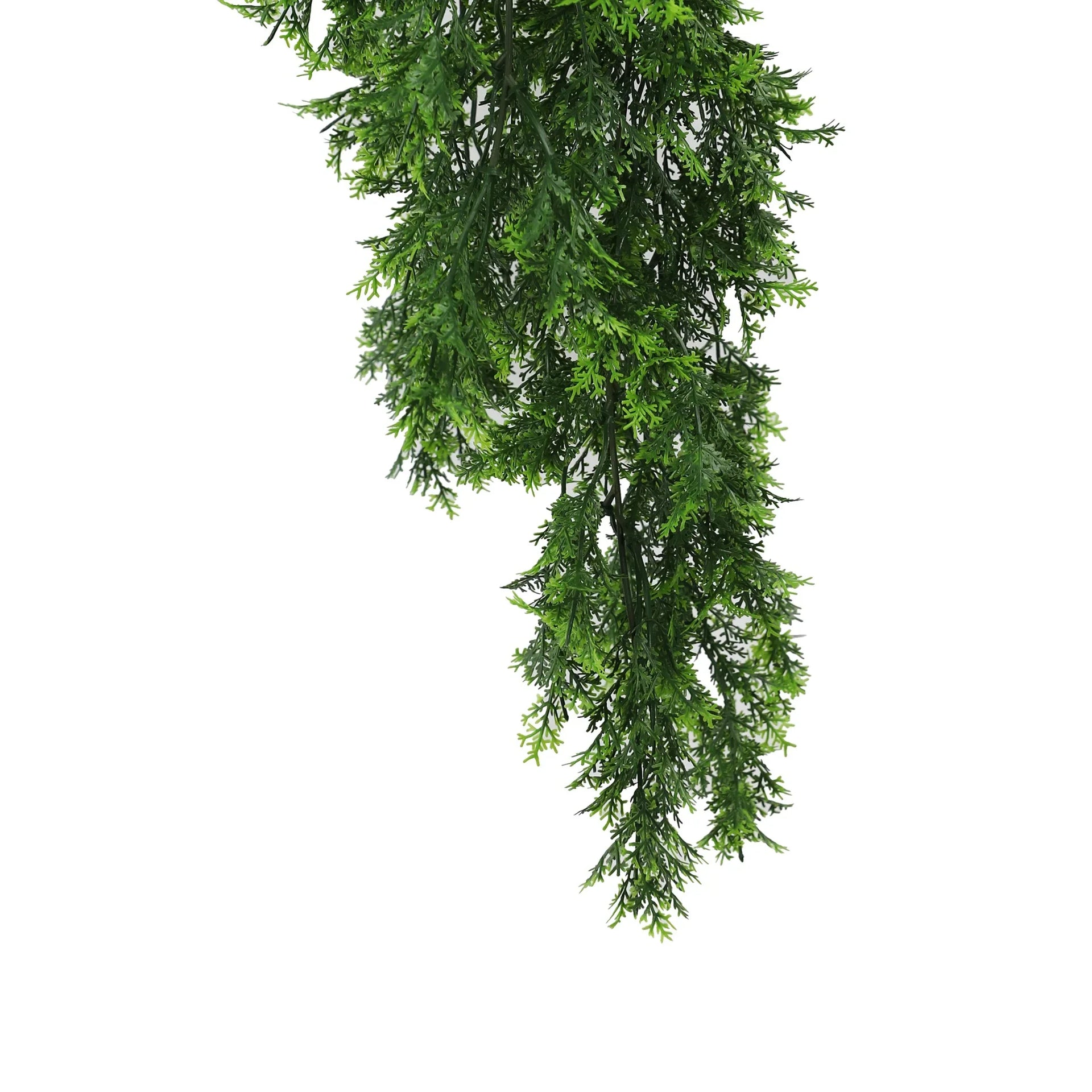 Mossy Cedar Vine Garland Artificial Hanging Bush 8.6×30in – NFPA701 Fire Rated – UV Resistant