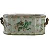 Emerald Garden Porcelain Footbath Planter