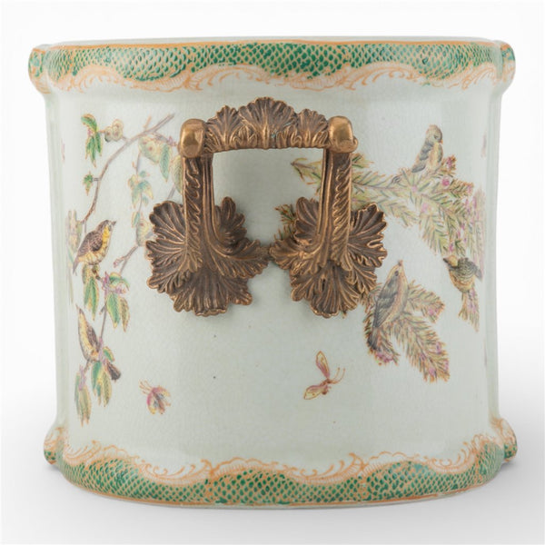 Emerald Garden Porcelain Footbath Planter