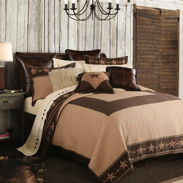 Barbwire Star Quilt Set - Gifts for You 'n Me