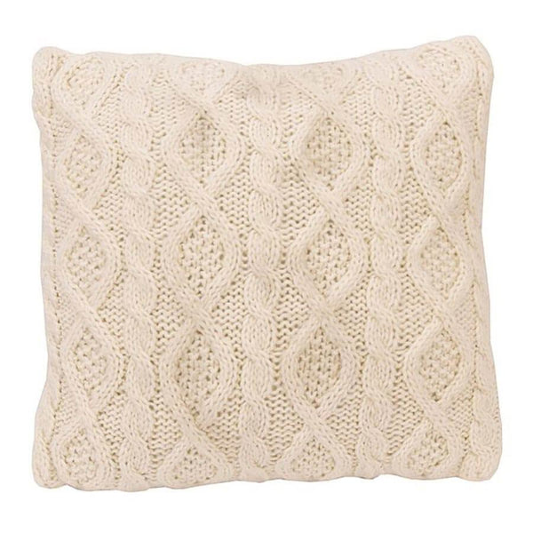 Cream Cable Knit Pillow - Gifts for You 'n Me