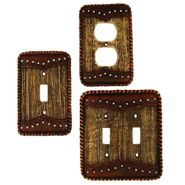 Barnwood Double Yoke Switch Plates & Outlet Covers - Gifts for You 'n Me