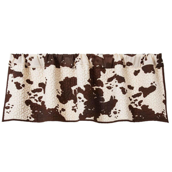 Quilted Cowhide Window Valance - Gifts for You 'n Me
