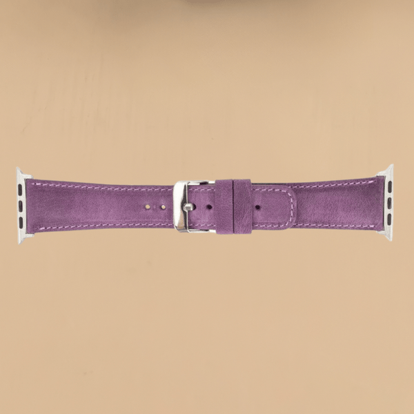 Apple Watch Purple Leather Strap - Boston LEATHERE