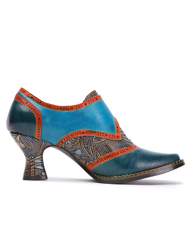 Kaisley Hand Embossed Leather Shoes